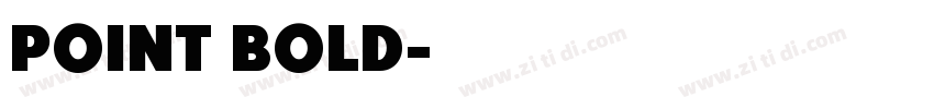 Point Bold字体转换